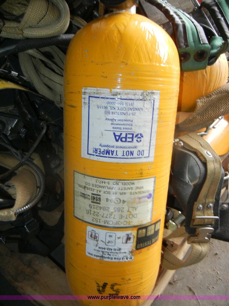 image for item M9501 *Approximately 12 Scott Air Pak bottles and harnesses