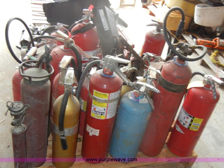 image for item M9509 Approximately 29 assorted fire extinguishers