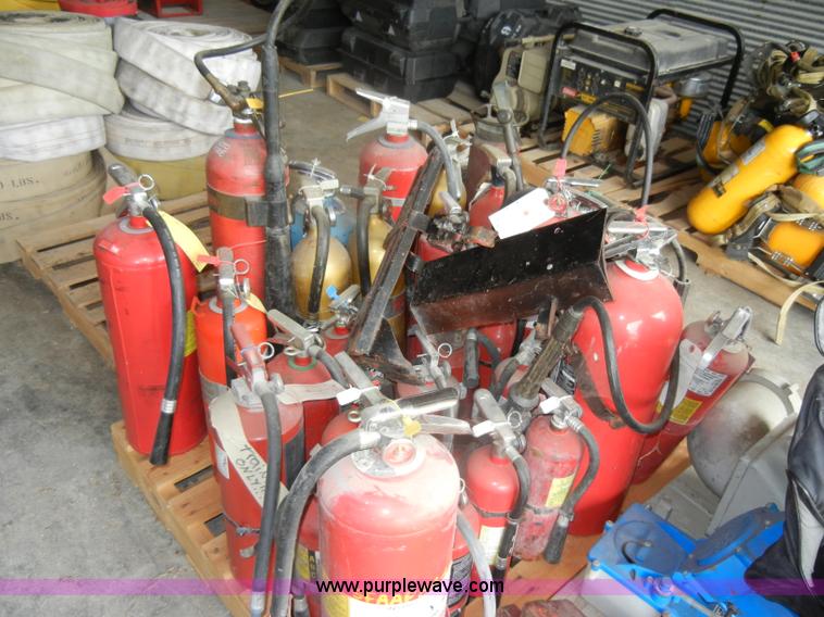 image for item M9509 Approximately 29 assorted fire extinguishers