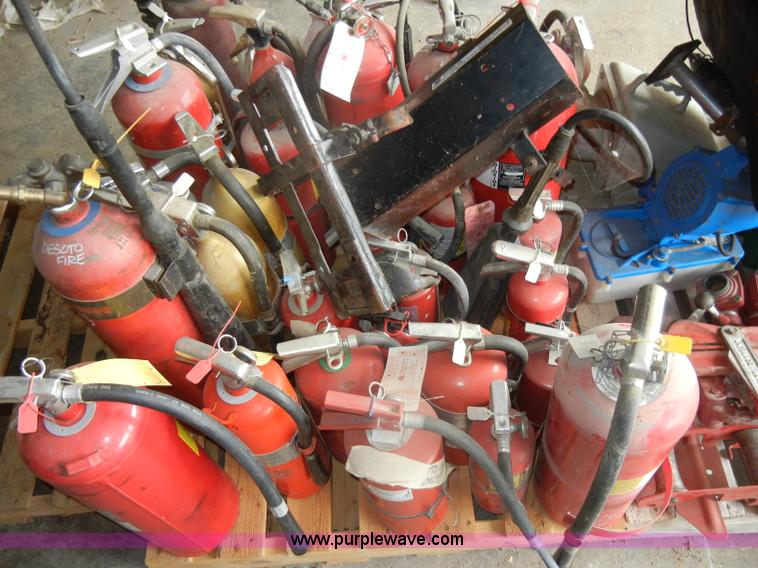 image for item M9509 Approximately 29 assorted fire extinguishers