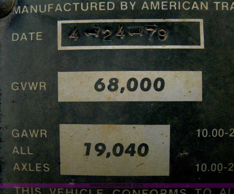 image for item A6373 1979 American grain trailer