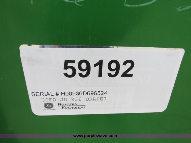 image for item B2287 2000 John Deere 936D 36' draper head
