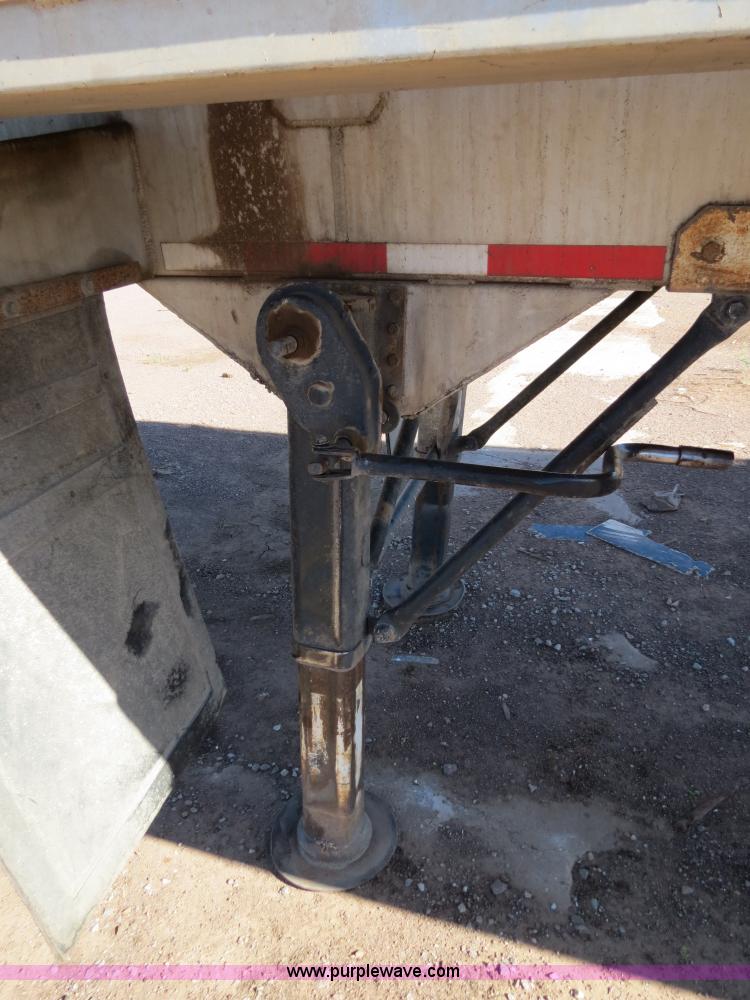 image for item B2346 1992 Ledwell 42' aluminum paddle wagon trailer