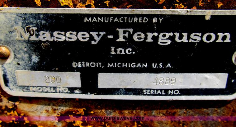 image for item B2699 Massey Ferguson 203 industrial tractor