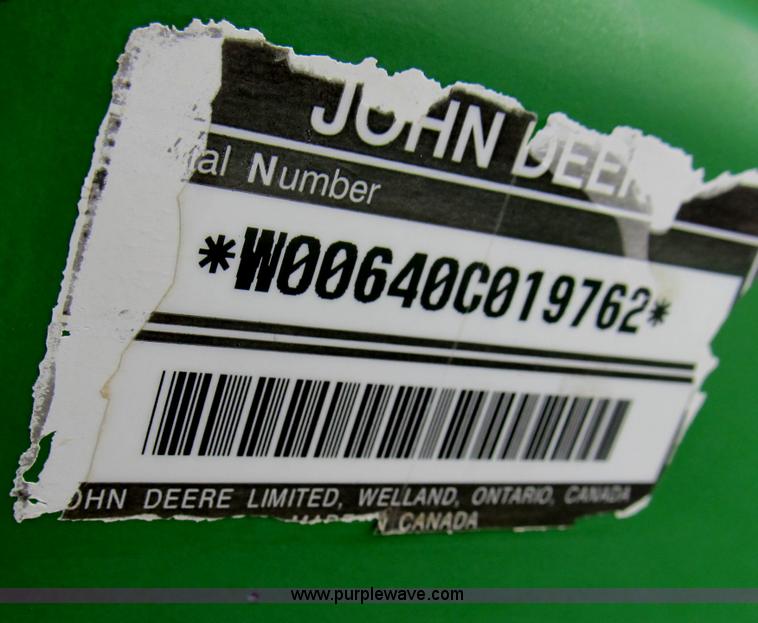 image for item B2706 1998 John Deere 6410L MFWD tractor