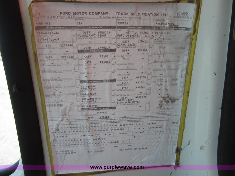 image for item B3183 1974 Ford F700 grain truck