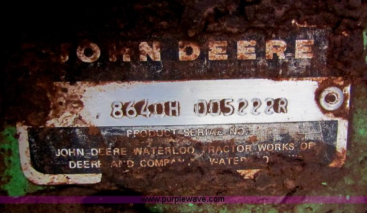 image for item B7156 1980 John Deere 8640 4WD tractor