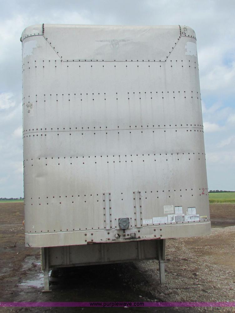 image for item B7234 1989 Wilson 48' aluminum cattle pot trailer