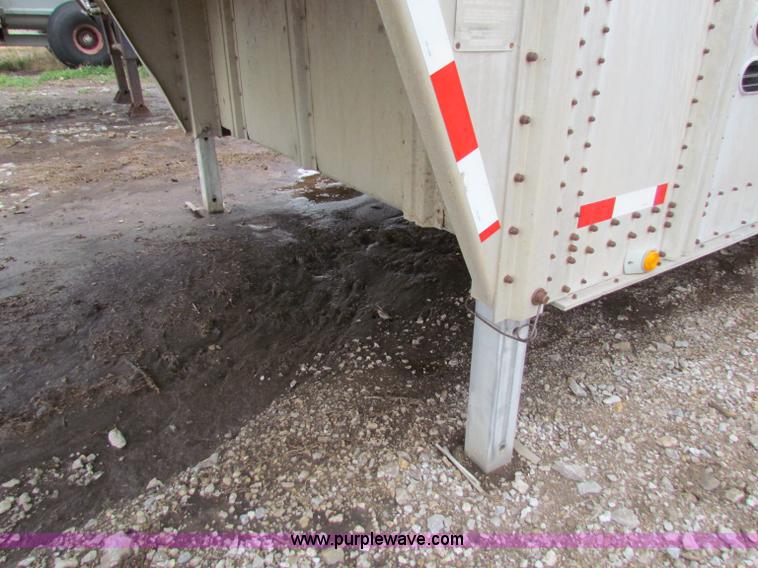 image for item B7234 1989 Wilson 48' aluminum cattle pot trailer