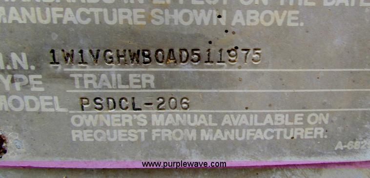 image for item B7234 1989 Wilson 48' aluminum cattle pot trailer