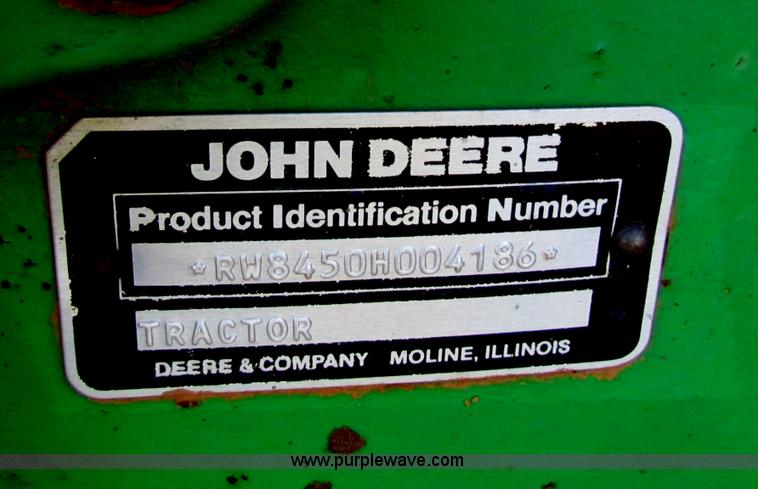 image for item B7247 1984 John Deere 8450 4WD tractor