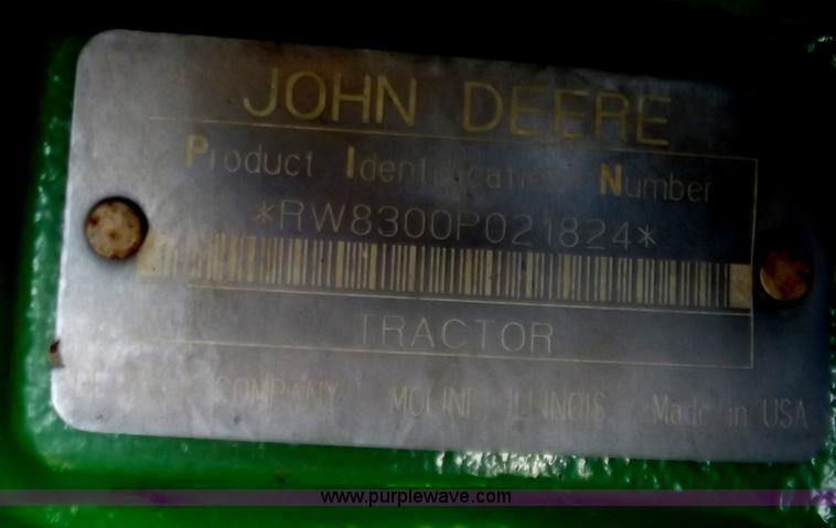 image for item C2095 1998 John Deere 8300 MFWD tractor