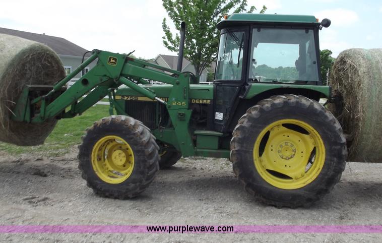 image for item C2096 1991 John Deere 2755 MFWD tractor with loader