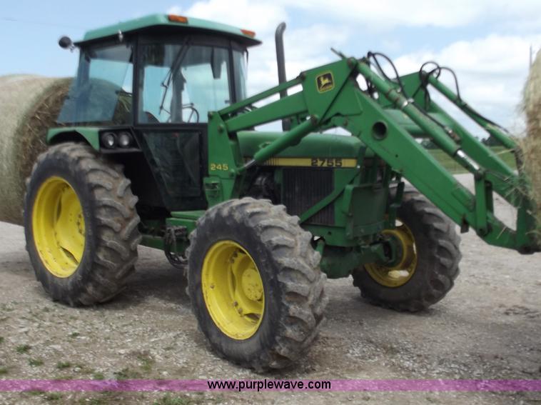 image for item C2096 1991 John Deere 2755 MFWD tractor with loader