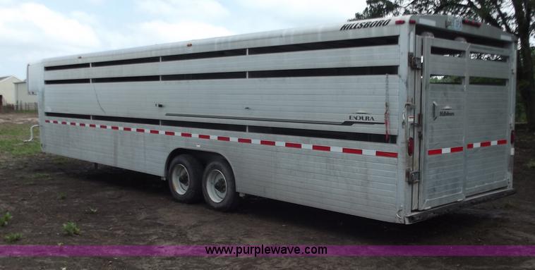 image for item C2098 2005 Hillsboro 32' aluminum stock trailer