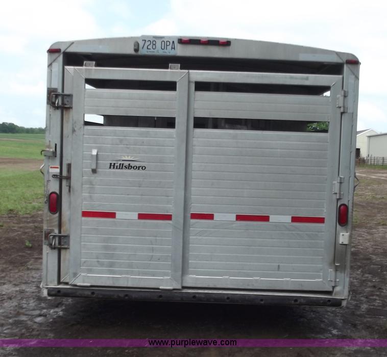 image for item C2098 2005 Hillsboro 32' aluminum stock trailer