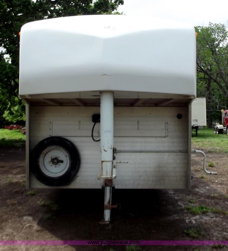 image for item C2098 2005 Hillsboro 32' aluminum stock trailer