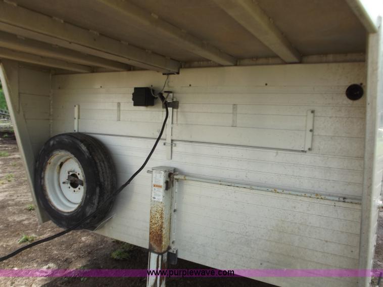 image for item C2098 2005 Hillsboro 32' aluminum stock trailer