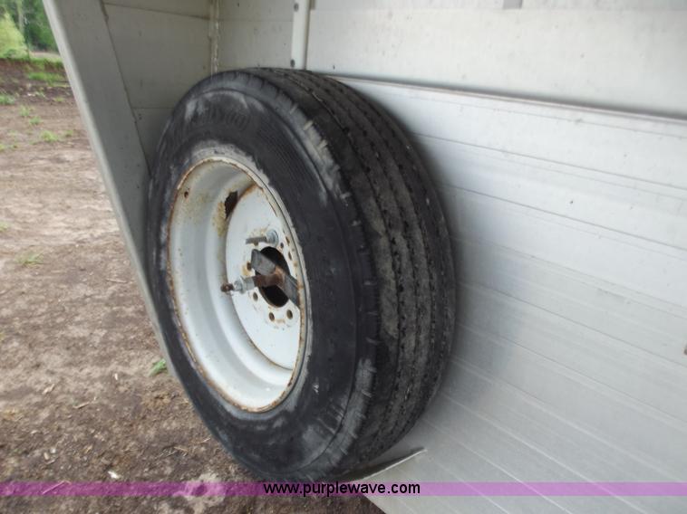 image for item C2098 2005 Hillsboro 32' aluminum stock trailer