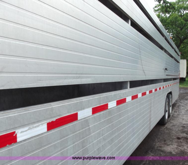 image for item C2098 2005 Hillsboro 32' aluminum stock trailer