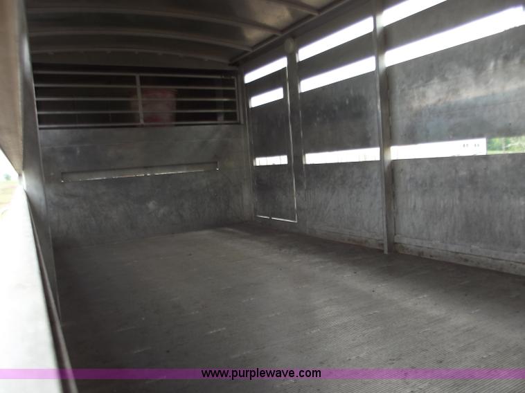 image for item C2098 2005 Hillsboro 32' aluminum stock trailer