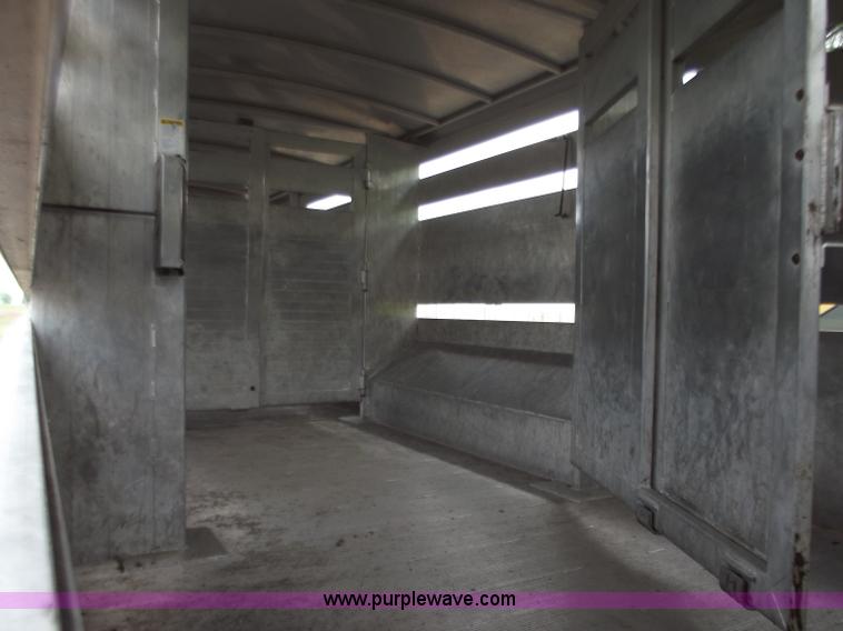 image for item C2098 2005 Hillsboro 32' aluminum stock trailer