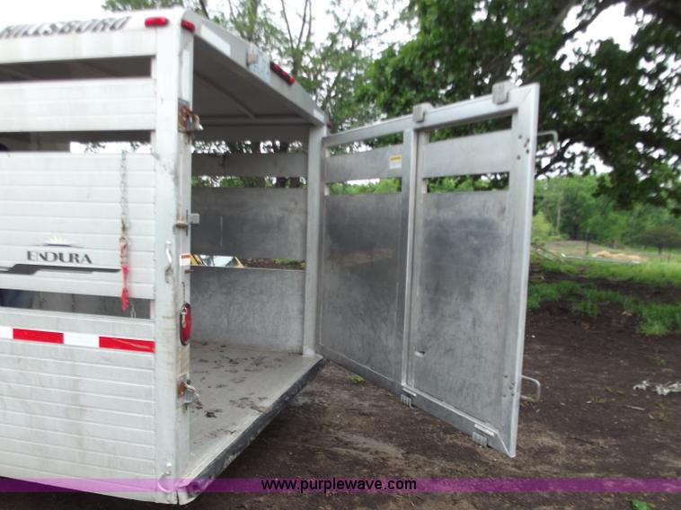 image for item C2098 2005 Hillsboro 32' aluminum stock trailer