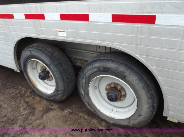 image for item C2098 2005 Hillsboro 32' aluminum stock trailer