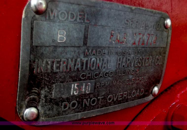 image for item C2109 Mccormick Farmall B Culti-Vision tractor