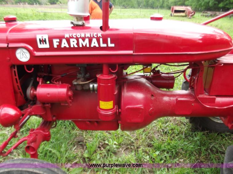 image for item C2110 1940 Mccormick Farmall A Culti-Vision tractor