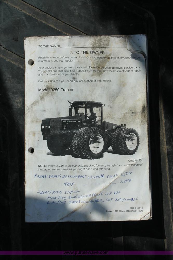 image for item C2501 1995 Case IH 9250 4WD tractor