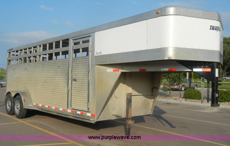 image for item D4060 2006 Liberty 20' gooseneck stock trailer