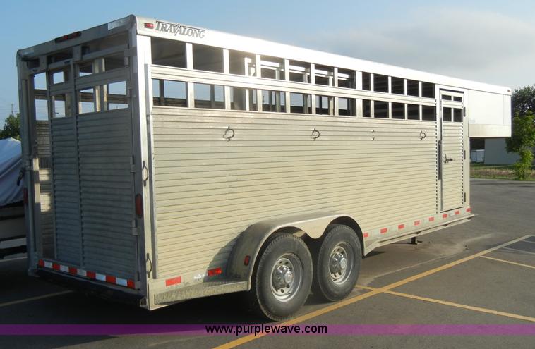 image for item D4060 2006 Liberty 20' gooseneck stock trailer
