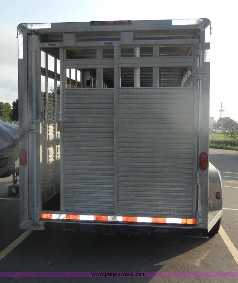image for item D4060 2006 Liberty 20' gooseneck stock trailer