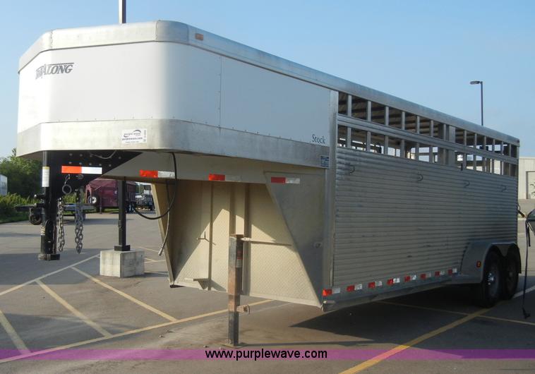 image for item D4060 2006 Liberty 20' gooseneck stock trailer