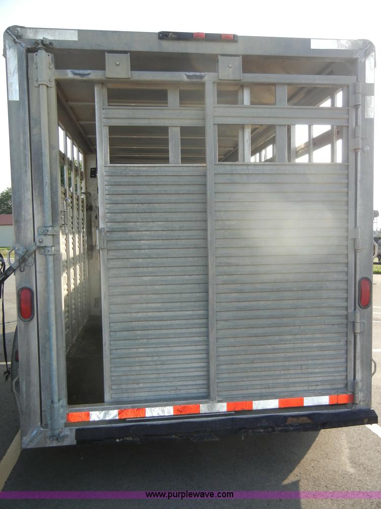 image for item D4060 2006 Liberty 20' gooseneck stock trailer