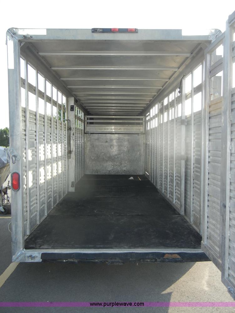 image for item D4060 2006 Liberty 20' gooseneck stock trailer