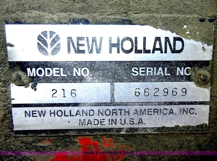 image for item D4073 2005 New Holland 216 twin rake
