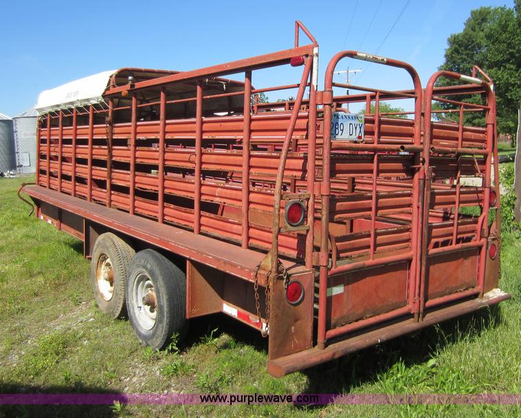 image for item D5508 1994 Coose gooseneck livestock trailer