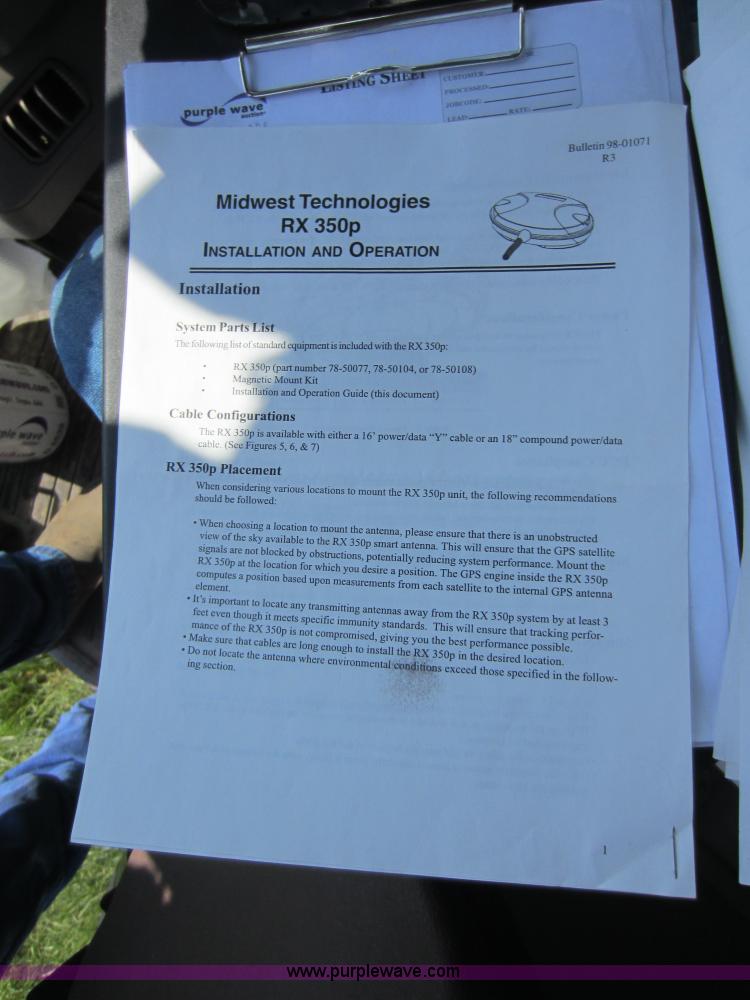 image for item D5538 TeeJet Centerline GPS guidance system