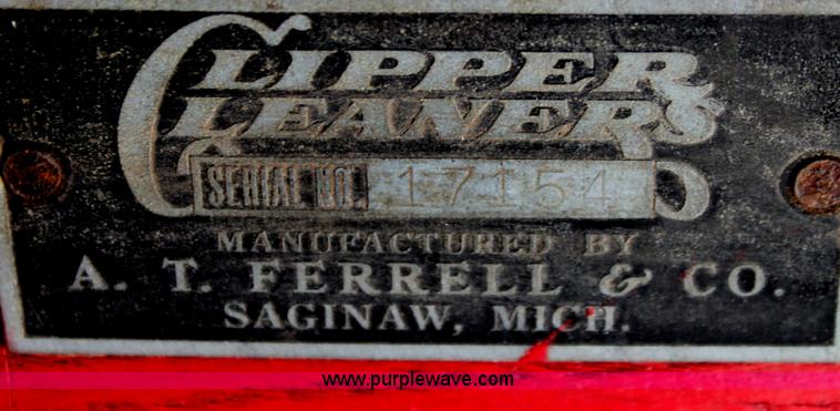 image for item D7999 A.T. Ferrell clipper seed and grain cleaner