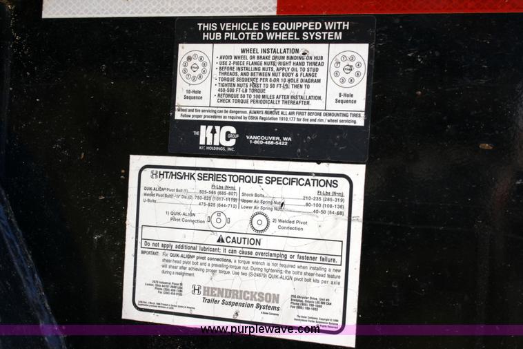 image for item A4936 2007 Trail King TK70HT Hydratail 48' trailer