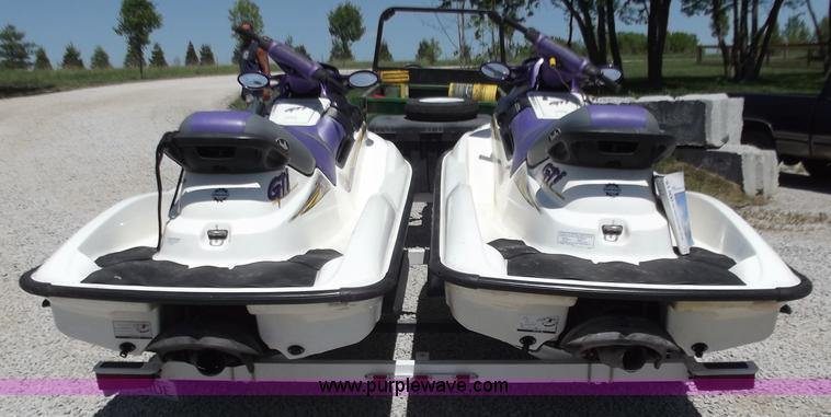 image for item C2048 (2) 1999 Bombarbier GTI Sea-Doos with trailer