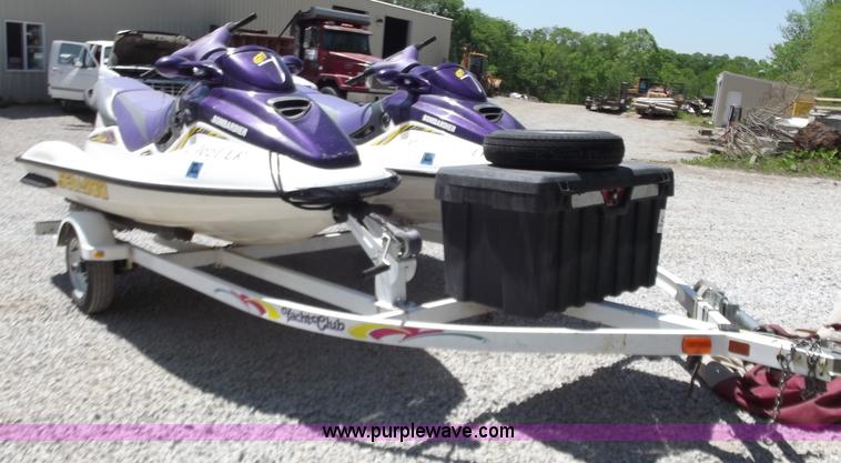 image for item C2048 (2) 1999 Bombarbier GTI Sea-Doos with trailer