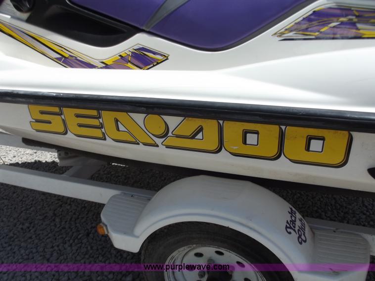 image for item C2048 (2) 1999 Bombarbier GTI Sea-Doos with trailer