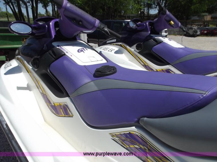 image for item C2048 (2) 1999 Bombarbier GTI Sea-Doos with trailer