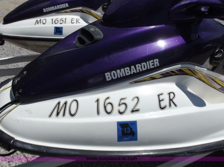 image for item C2048 (2) 1999 Bombarbier GTI Sea-Doos with trailer