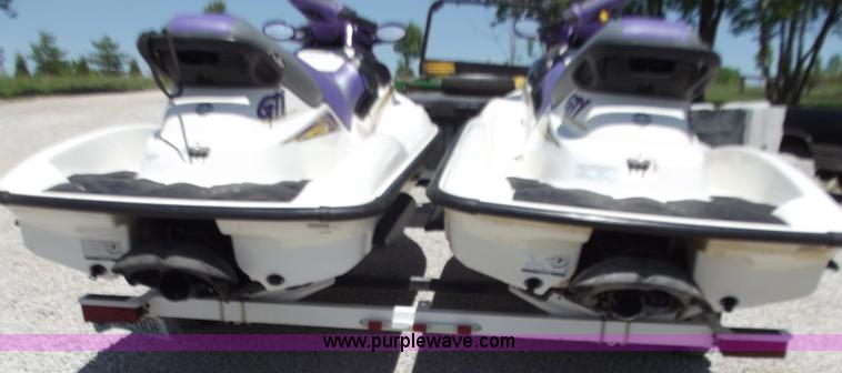 image for item C2048 (2) 1999 Bombarbier GTI Sea-Doos with trailer