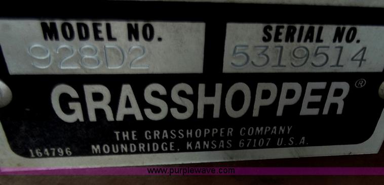 image for item C2113 Grasshopper 928D2 diesel mower