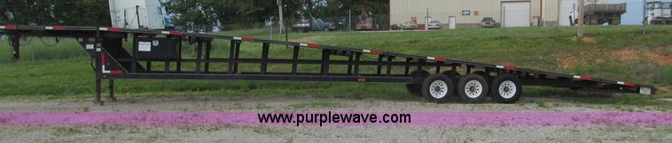 image for item D3131 2000 Kaufman W53 triple axle three car hauler